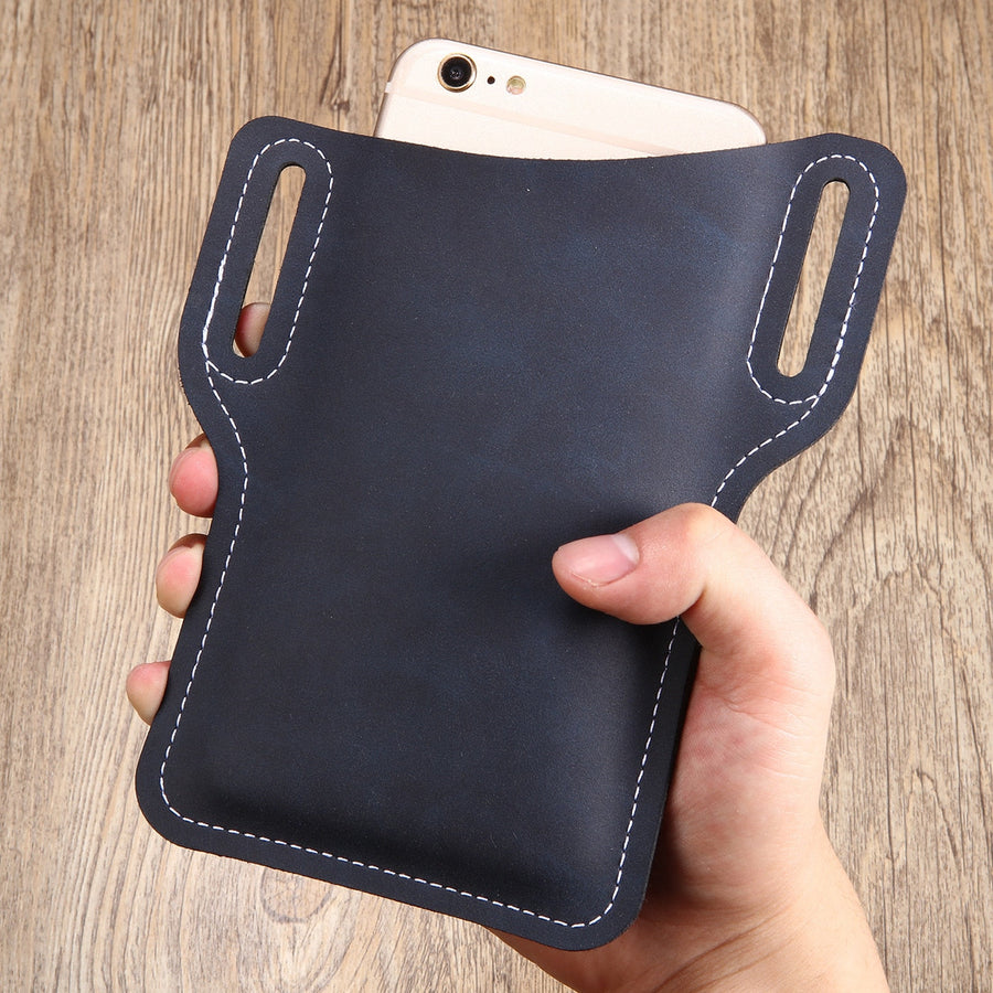 Retro Leather Waist Phone Holder - Image 2