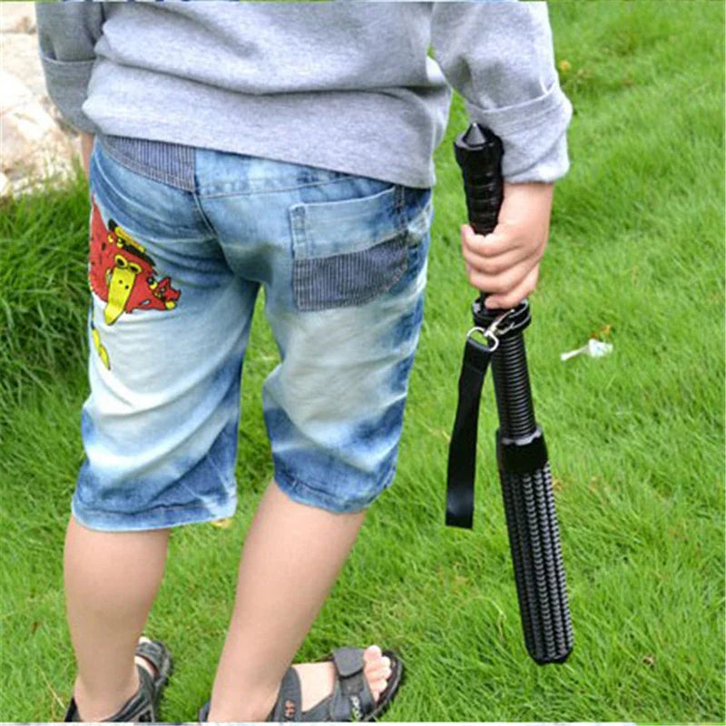 Tactical Rechargeable Flashlight Telescopic Self Defense Stick - Image 1