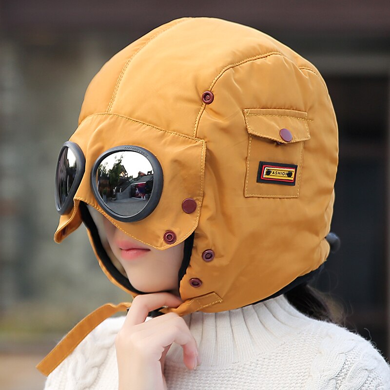 Fully Shielded Aviator Googles Hat - Image 1