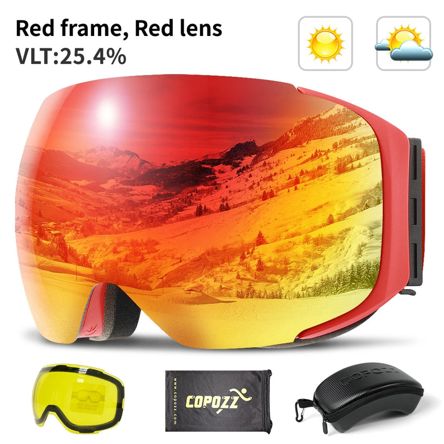 Magnetic UV Protection Anti-Fog Ski Goggles - Image 6