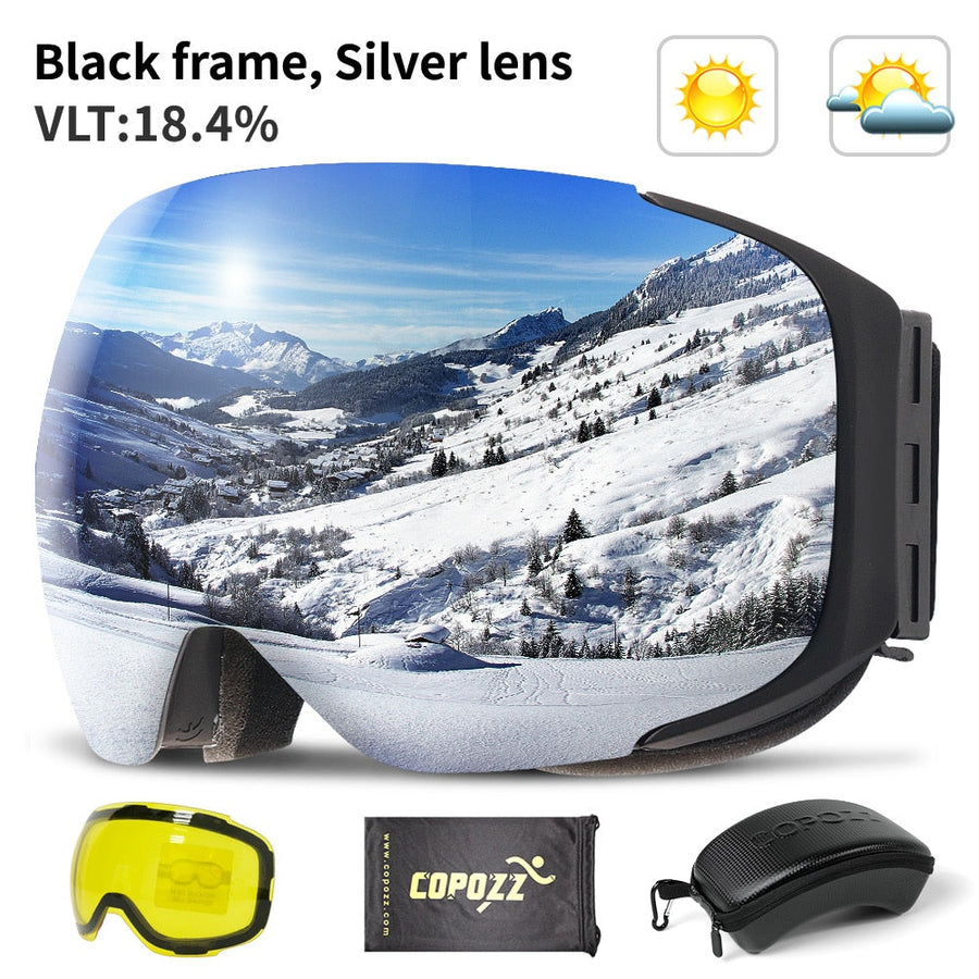 Magnetic UV Protection Anti-Fog Ski Goggles - Image 3