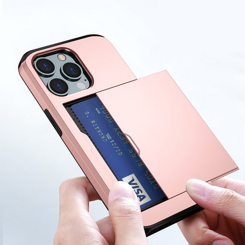 Business Armor Slide Wallet iPhone Case - Image 0