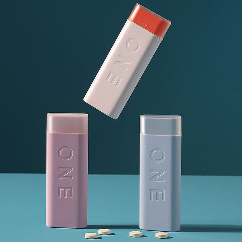 Mini Colorful Pill Box Dispenser - Image 1