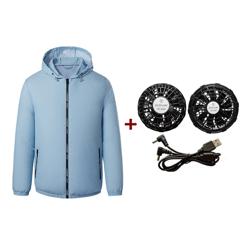Outdoor Summer Cooling Fan Jacket - Image 16