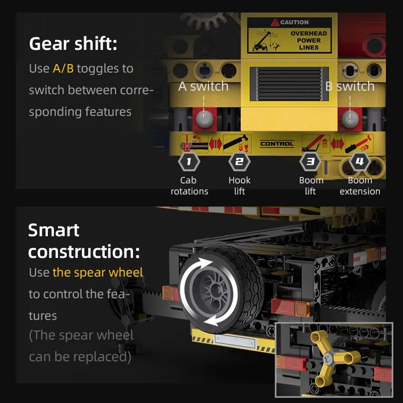 City Construction Remote-Control Learning Crane Truck - Image 2