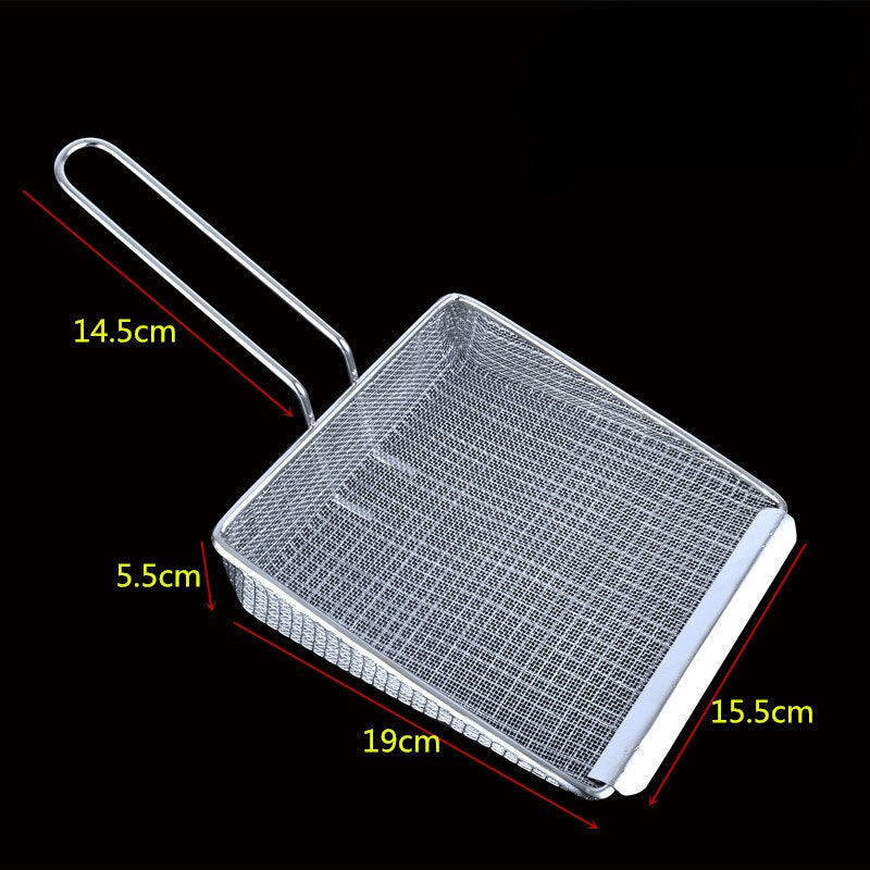 Stainless Steel Fryer Strainer Spatula - Image 1