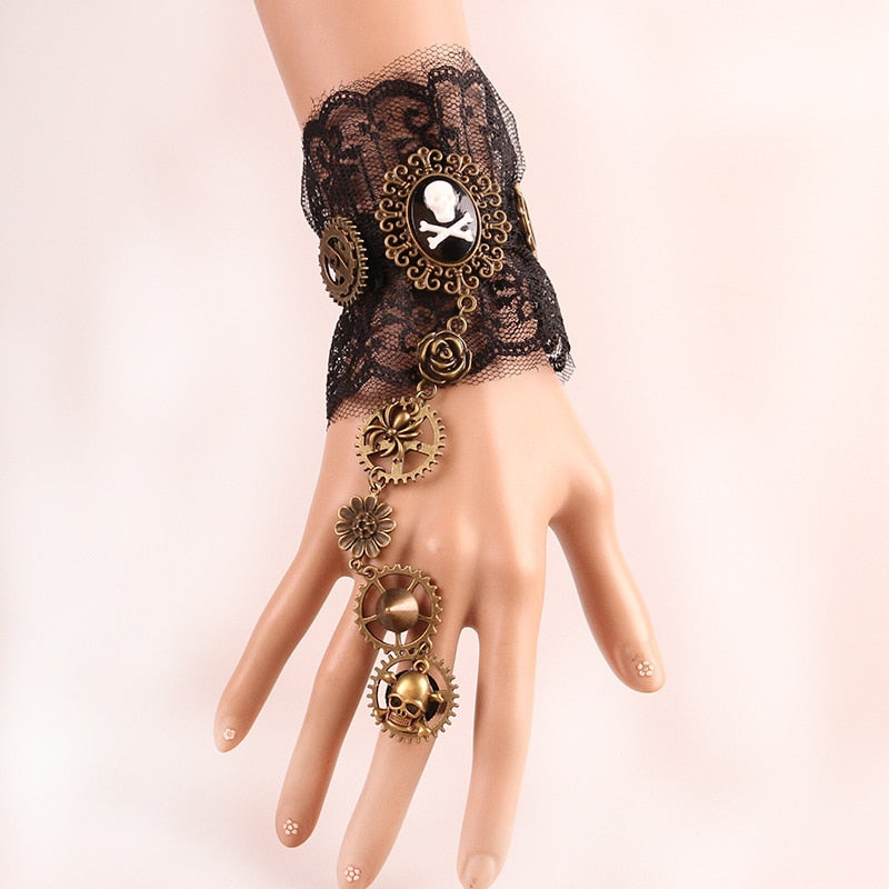 Vintage Full Wrist Mechanic Bracelet Ring - Image 20