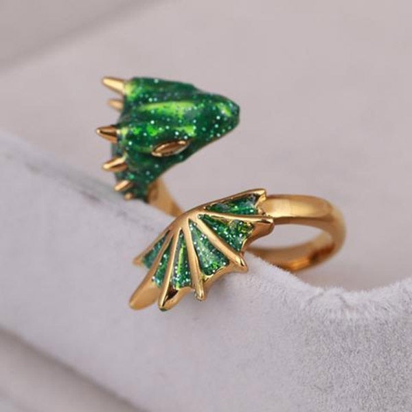 Dragon Inspired Adjustable Colorful Ring - Image 2