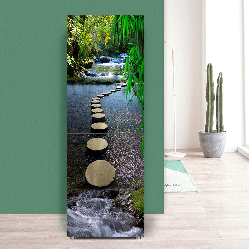 Stylish Waterproof Self-Adhesive Refrigerator Sticker - Image 3