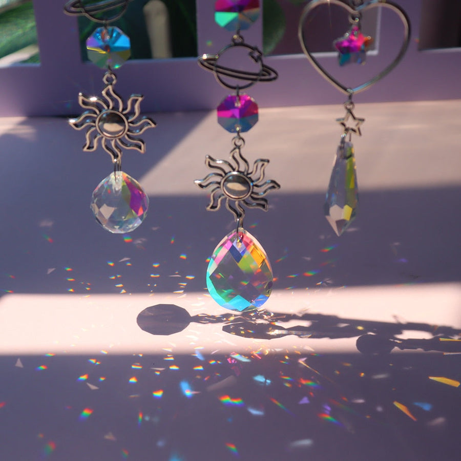 Dream Combo Symphony Crystal Wind Chime Moon Sun Catcher - Image 7
