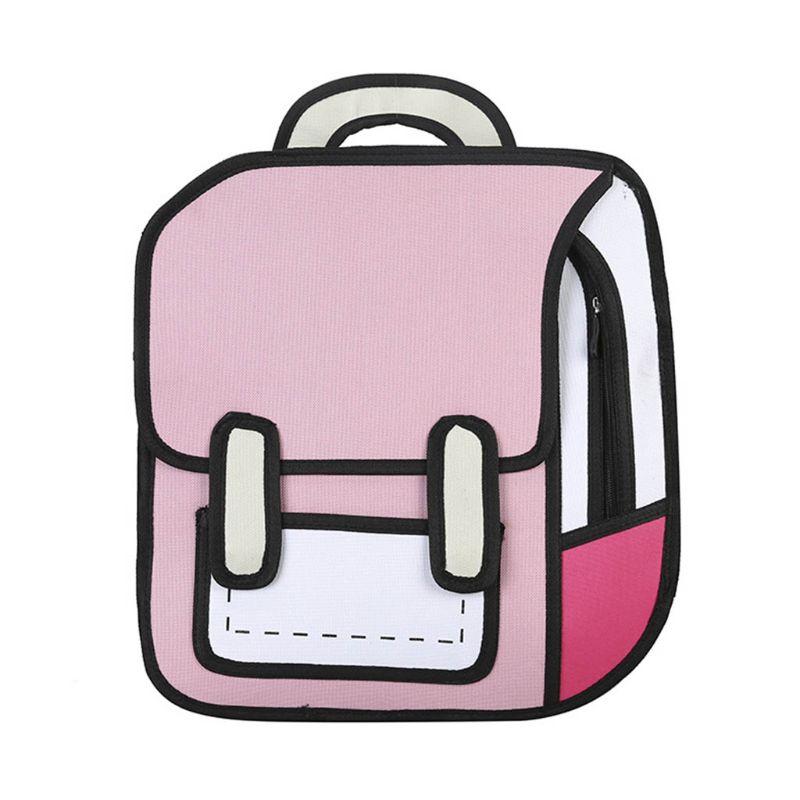 Creative 2D Unisex Cartoon Backpack - Image 11