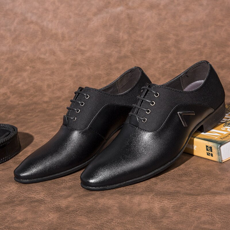 Urban Elite Leather Business Men Casual Oxford Shoes - Image 2