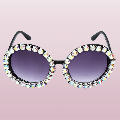 Oversize Round Luxury Sunglasses - Image 0