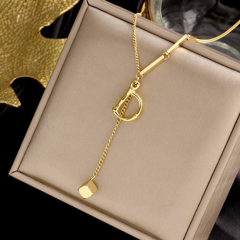 Charming Initials Letter Necklace - Image 6