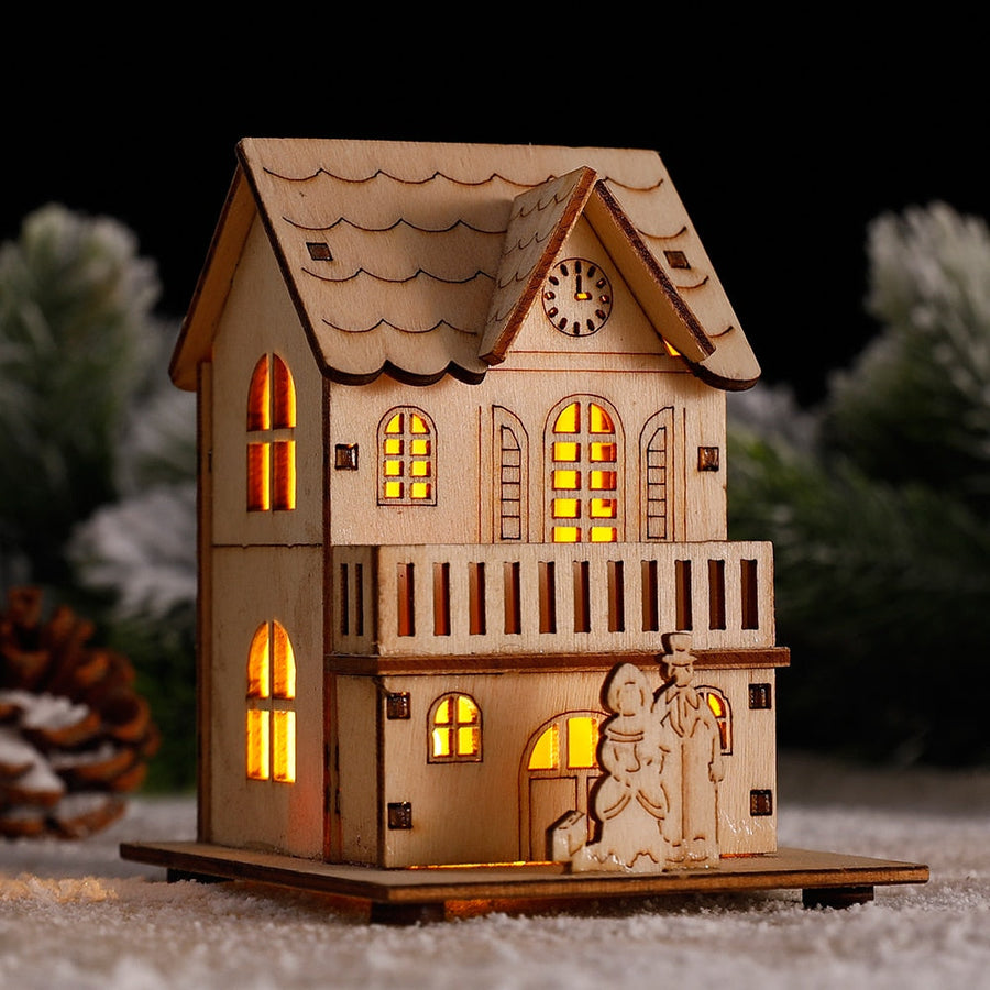 DIY Wooden Hanging House Decor Glowing Lamp - Image 0