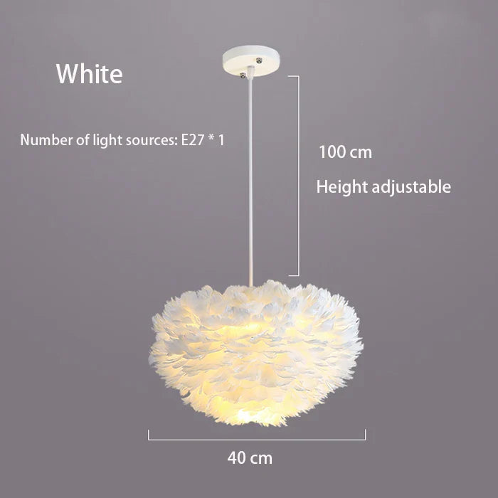 Cloud Like Realistic Feather Chandelier - Image 5