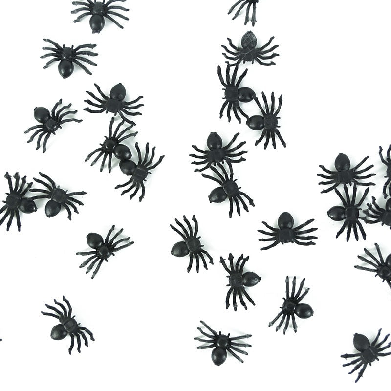 50Pcs Luminous Glowing Spiders Halloween Decoration - Image 5