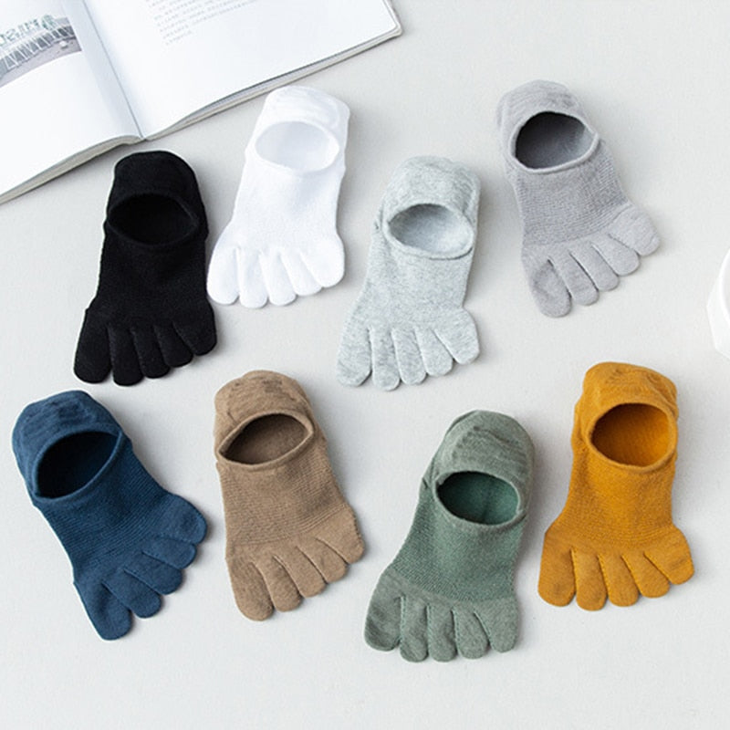 Breathable Cotton Toe Socks - Image 4