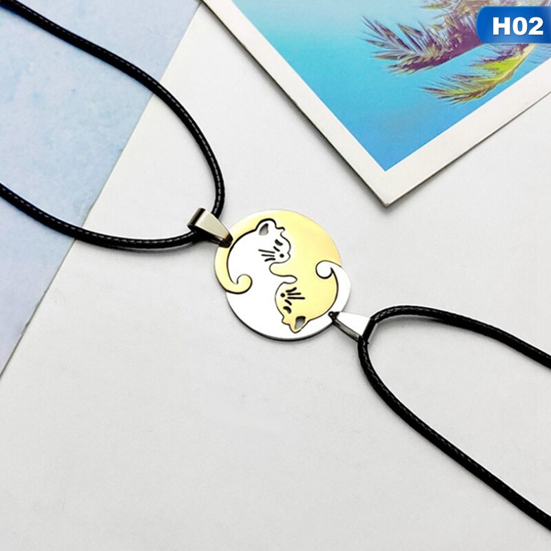Yin Yang Cat Couple Necklace - Image 8