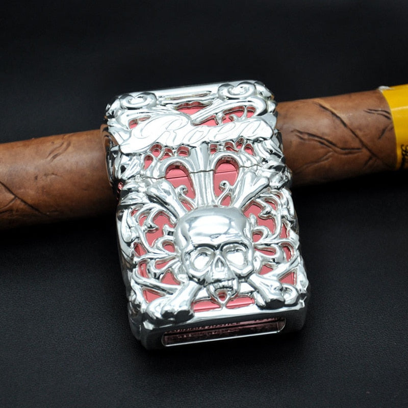 Skeleton Armor Retro Kerosene Lighter - Image 5
