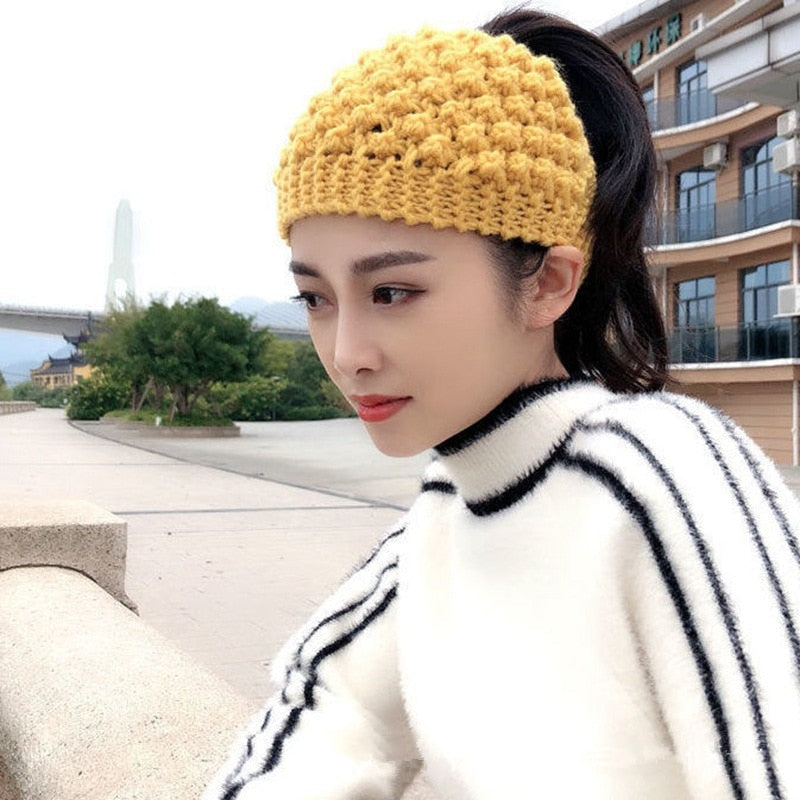 Cozy Crown Elastic Knitted Headband - Image 10