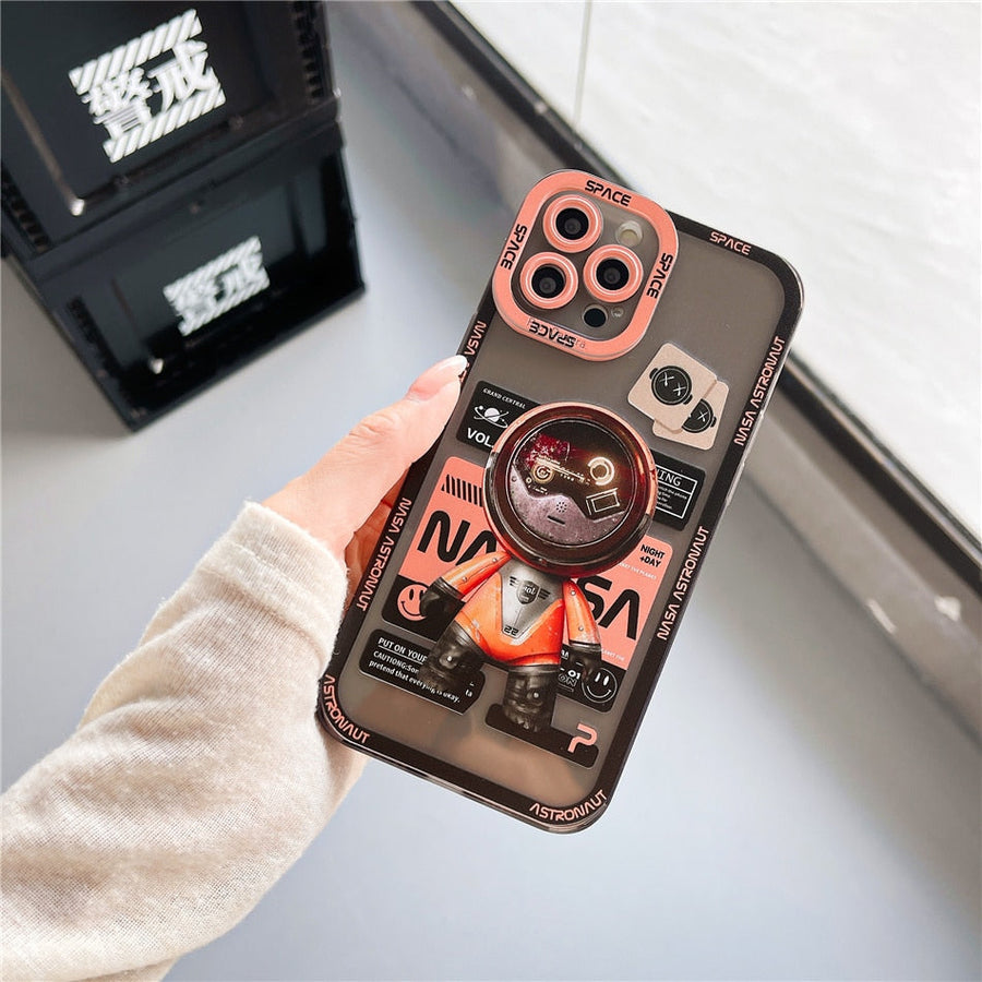 Space Time Astronaut Artistic Phone Case - Image 1