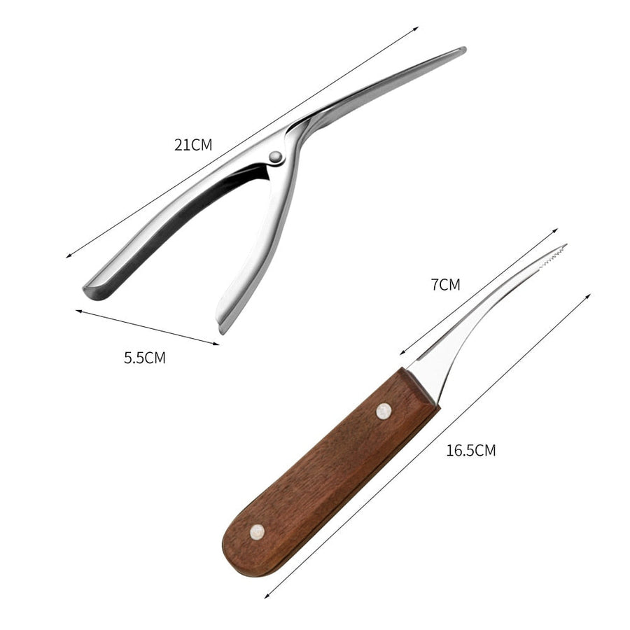 2Pcs Stainless Steel Shrimp Peeler Set - Image 6