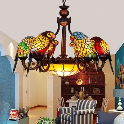 Antique Style Parrot Chandelier Lamp - Image 7
