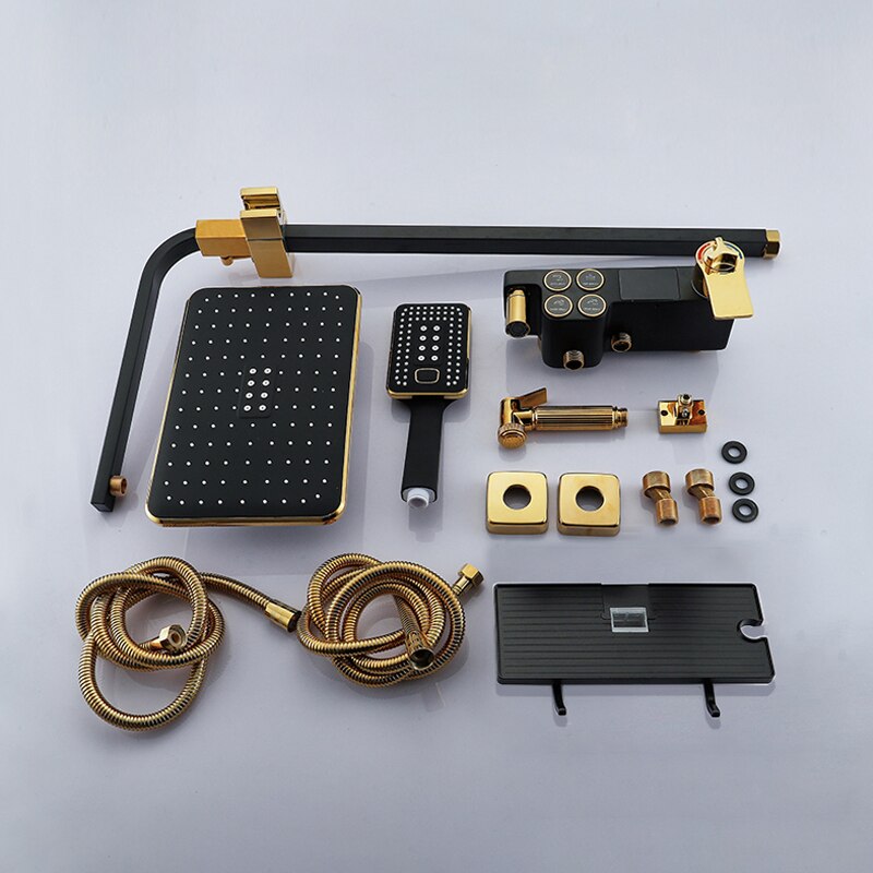 Elegant Digital Wall Mounted Smart Thermostatic Bath Faucet - Image 1