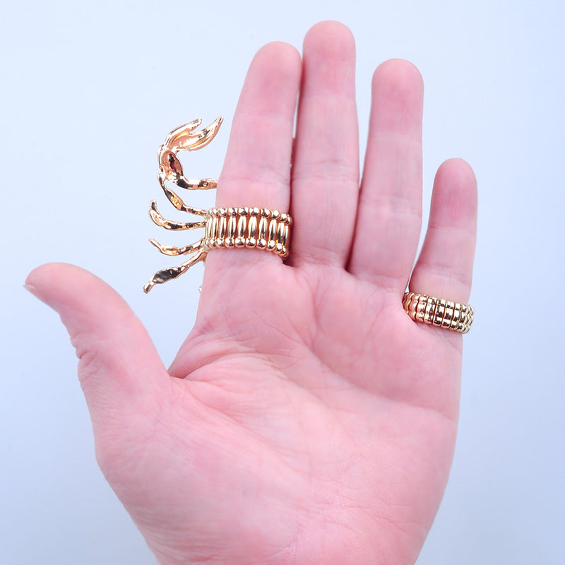 Scorpion Punk Crystal Ring - Image 1