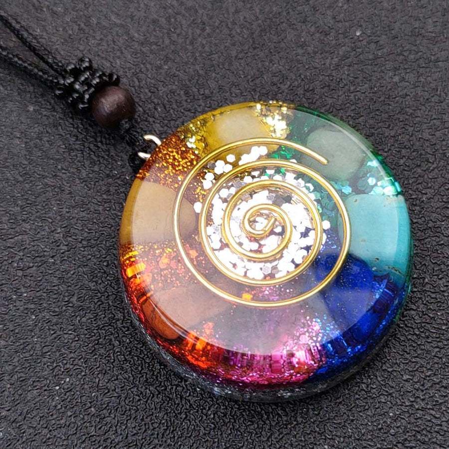 Meditation Helper Geometric Pendant Necklace - Image 5