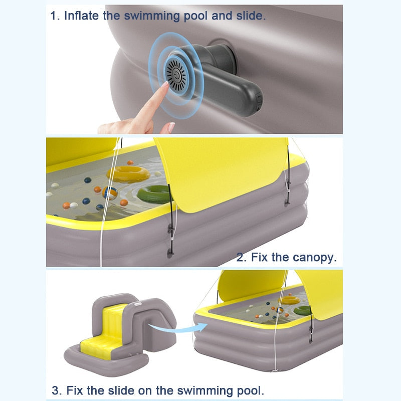 Portable Pool Inflatable Water Slide - Image 1