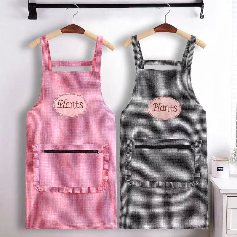 Cute Long Sleeve Waterproof Kitchen Apron - Image 3