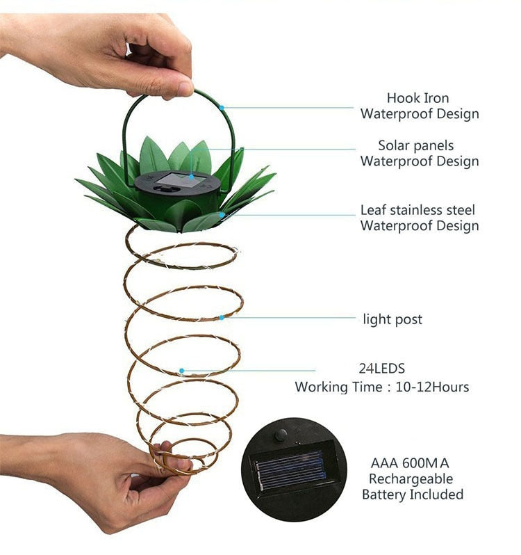 Pineapple Solar Garden Lamp - Image 5