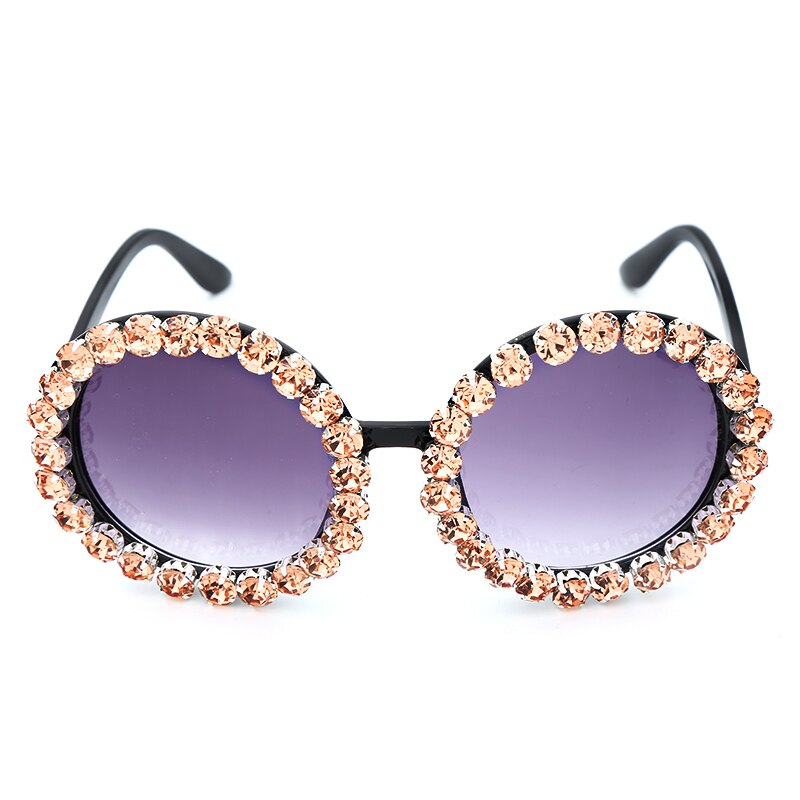 Oversize Round Luxury Sunglasses - Image 1