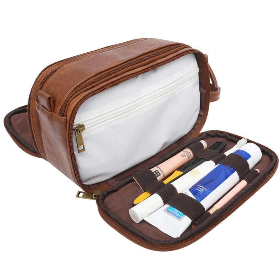 Mermaid Dream Waterproof Leather Travel Makeup Storage Bag - Image 2