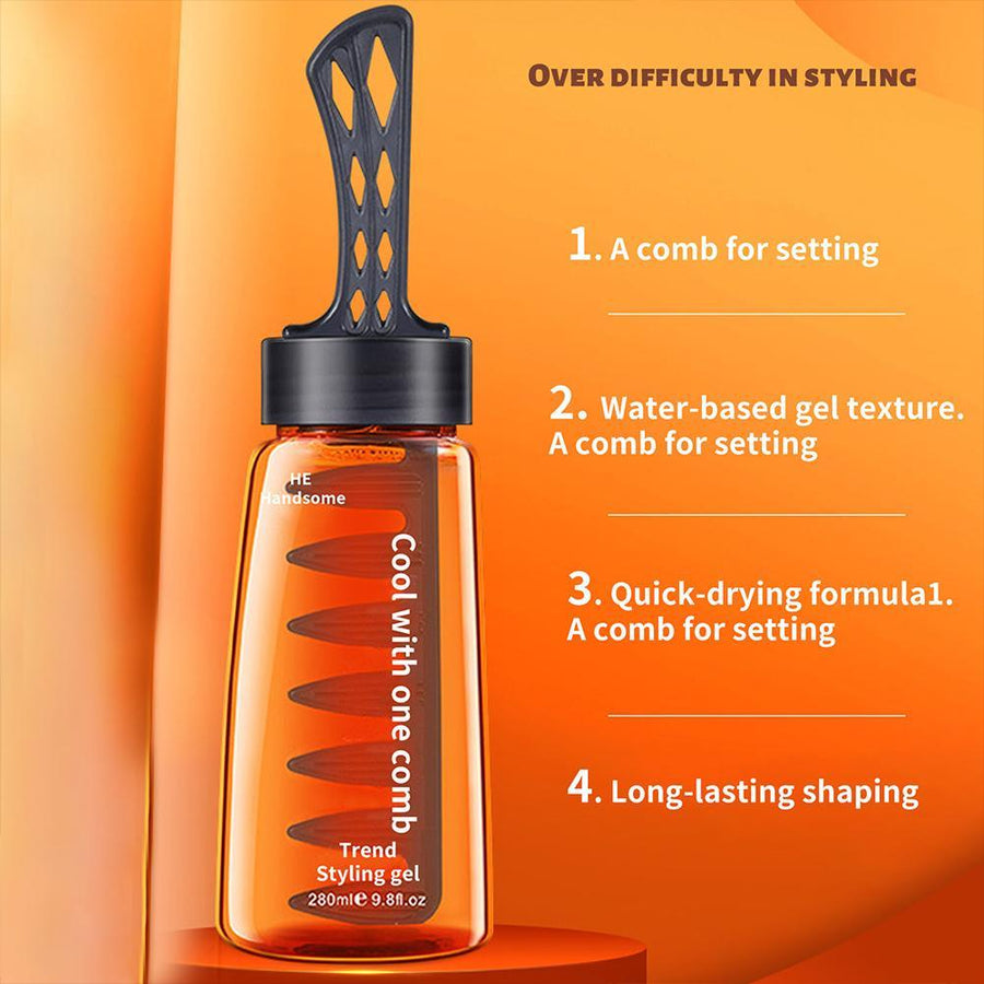 Professional Easy Hair Styling Comb Gel Bottle - Image 3
