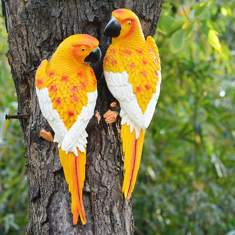 Tropical Vibe Parrot Tree Decor - Image 1