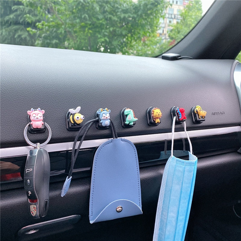 Mini Multifunctional Animal Car Hook Set - Image 2