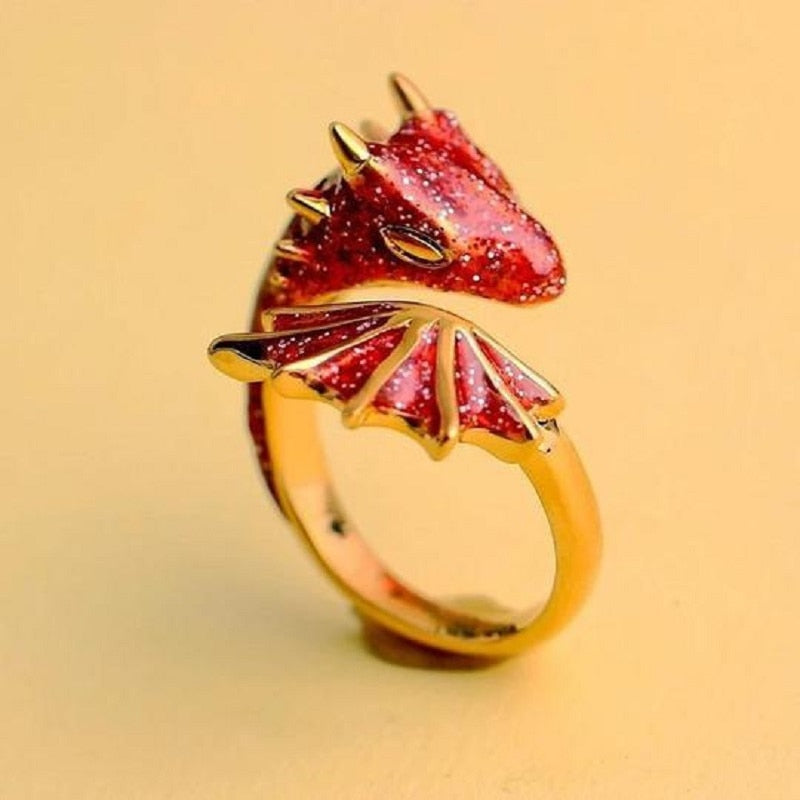 Dragon Inspired Adjustable Colorful Ring - Image 4