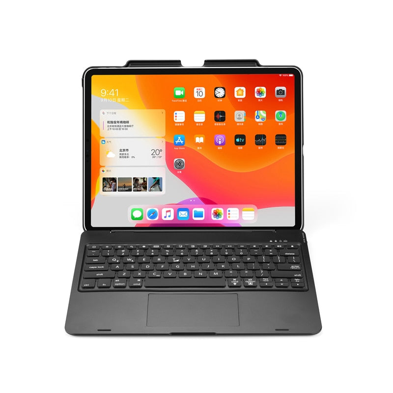 Wireless Backlit Keyboard iPad Holder Case - Image 1