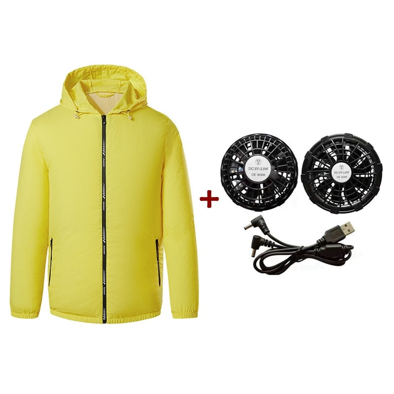 Outdoor Summer Cooling Fan Jacket - Image 13
