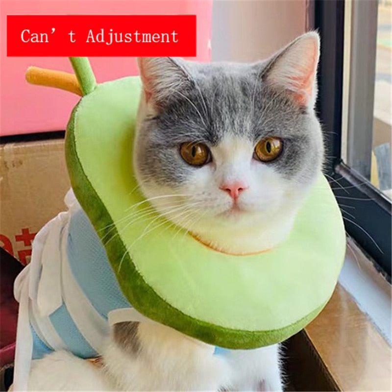 Soft Avocado-Shaped Pet Healing Collar - Image 9