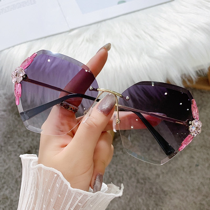 Fancy Women Rhinestone Sunglasses - Image 11