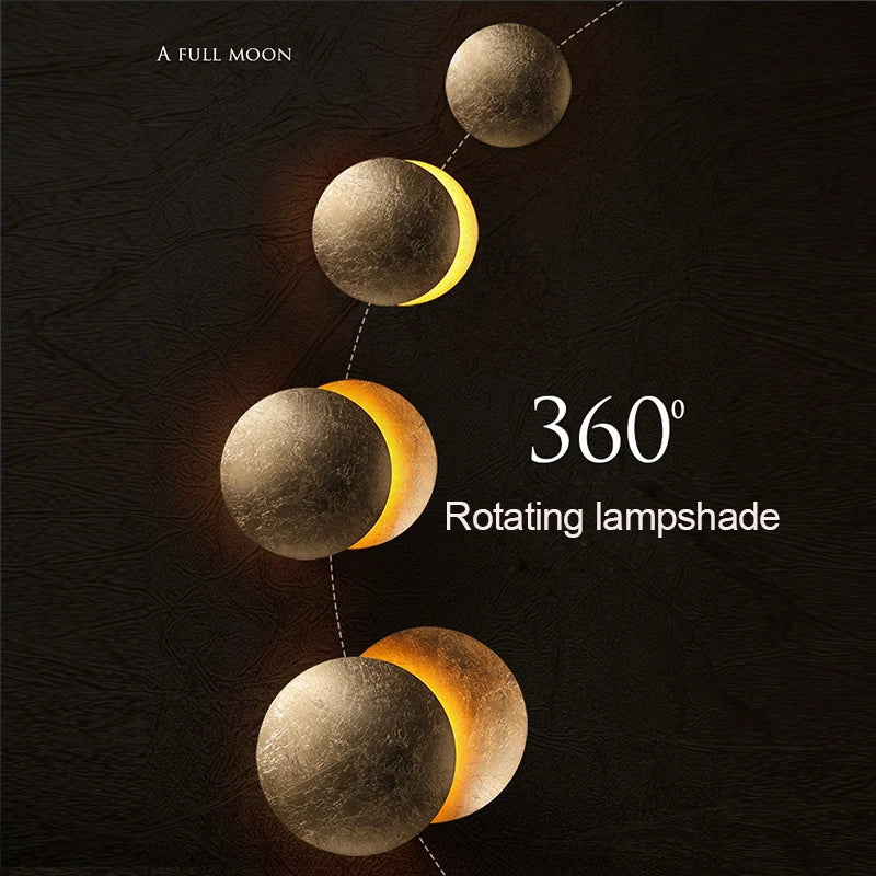 Modern Decor Eclipse Lunar Glow Wall Lamp - Image 3