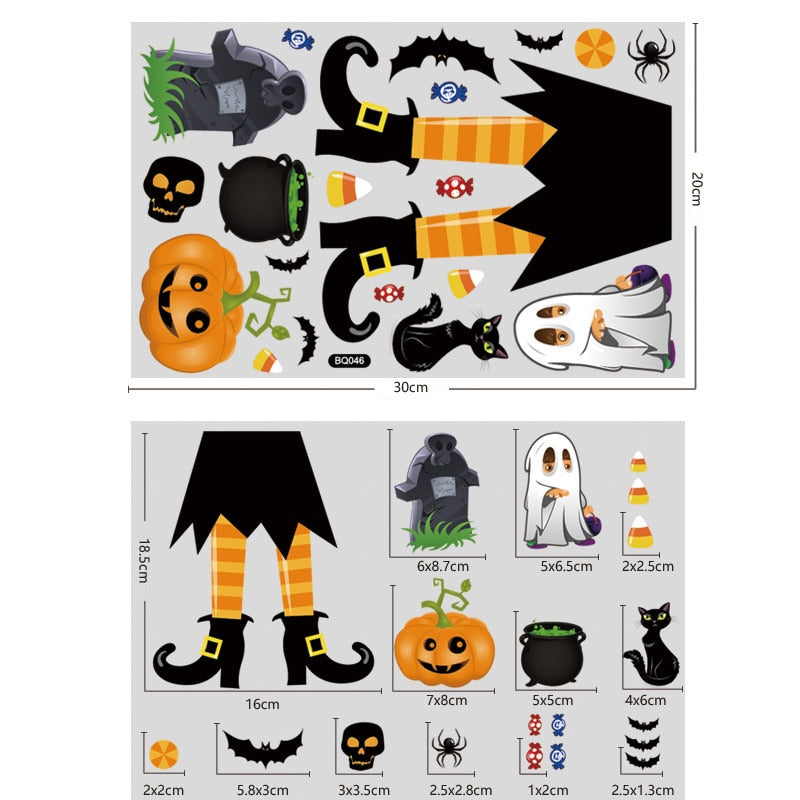 Bloody Handprint Stickers Halloween Decor - Image 17