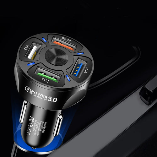4-Port USB Car Quick Charge - Image 0
