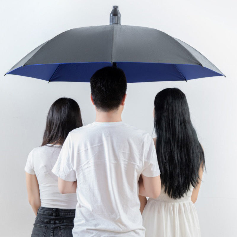 Heavy-Duty Curved Handle Rain Umbrella - Image 3