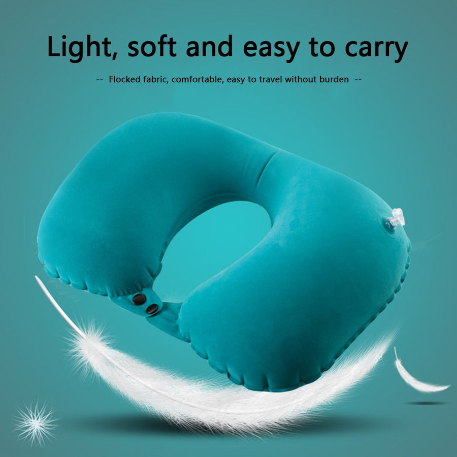 Air Rest Inflatable Easy Pump Neck Pillow - Image 4