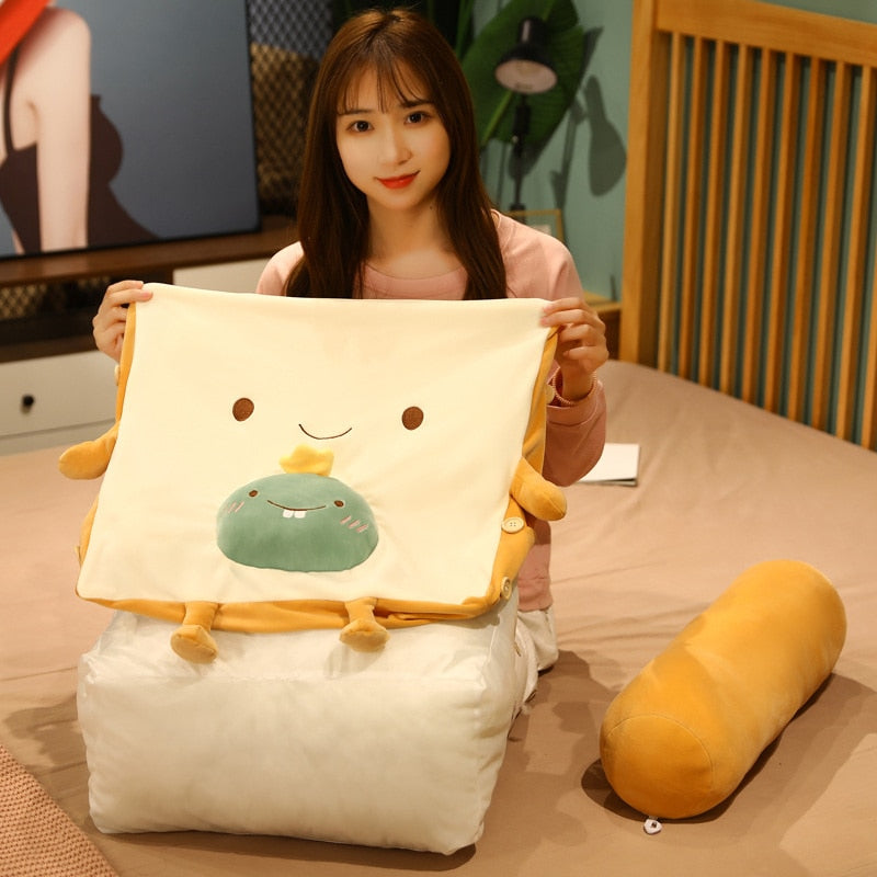 Fruity Toast Bread Comfy Pillow - Image 5